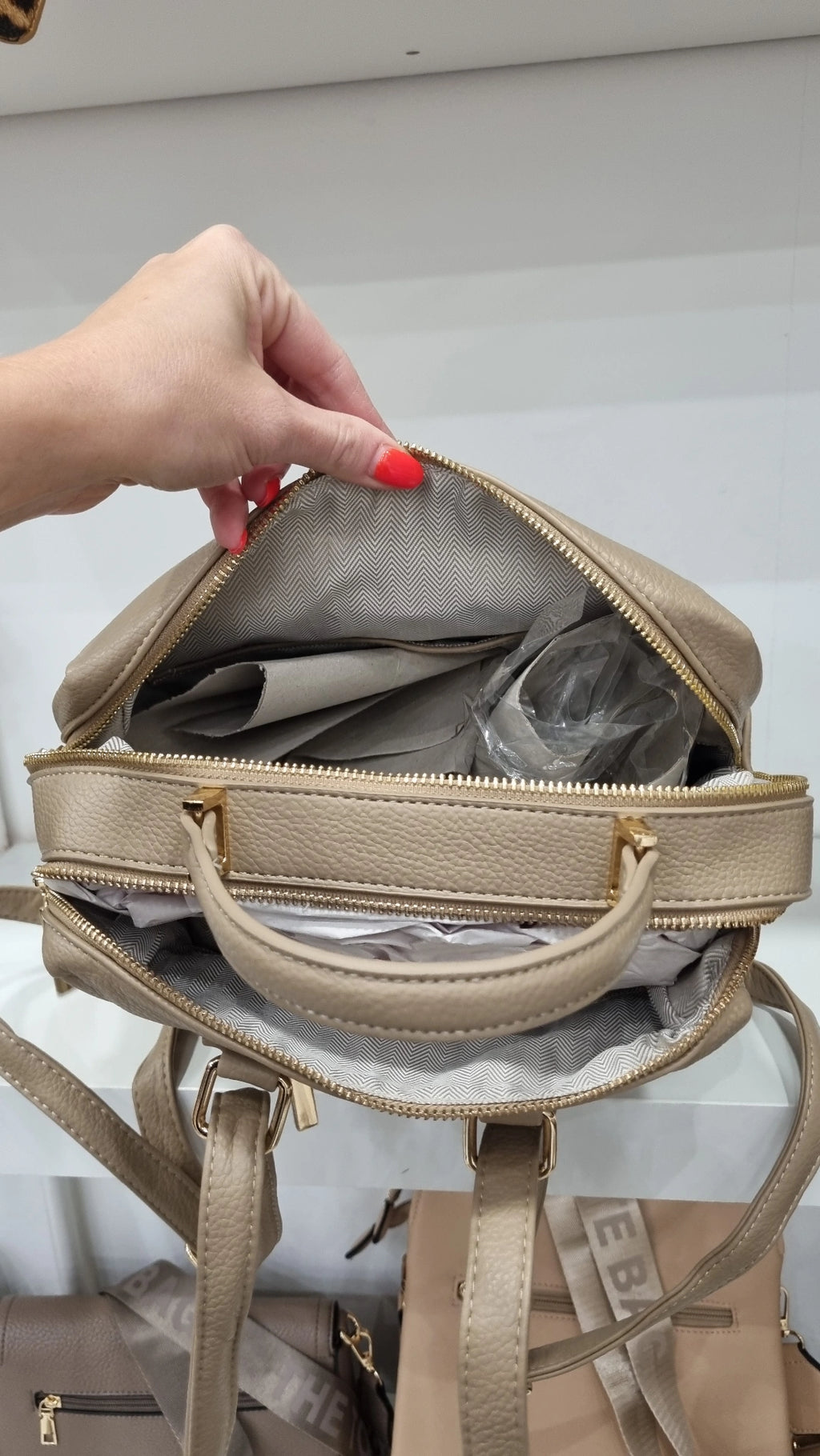 Tote double compartment bagpack