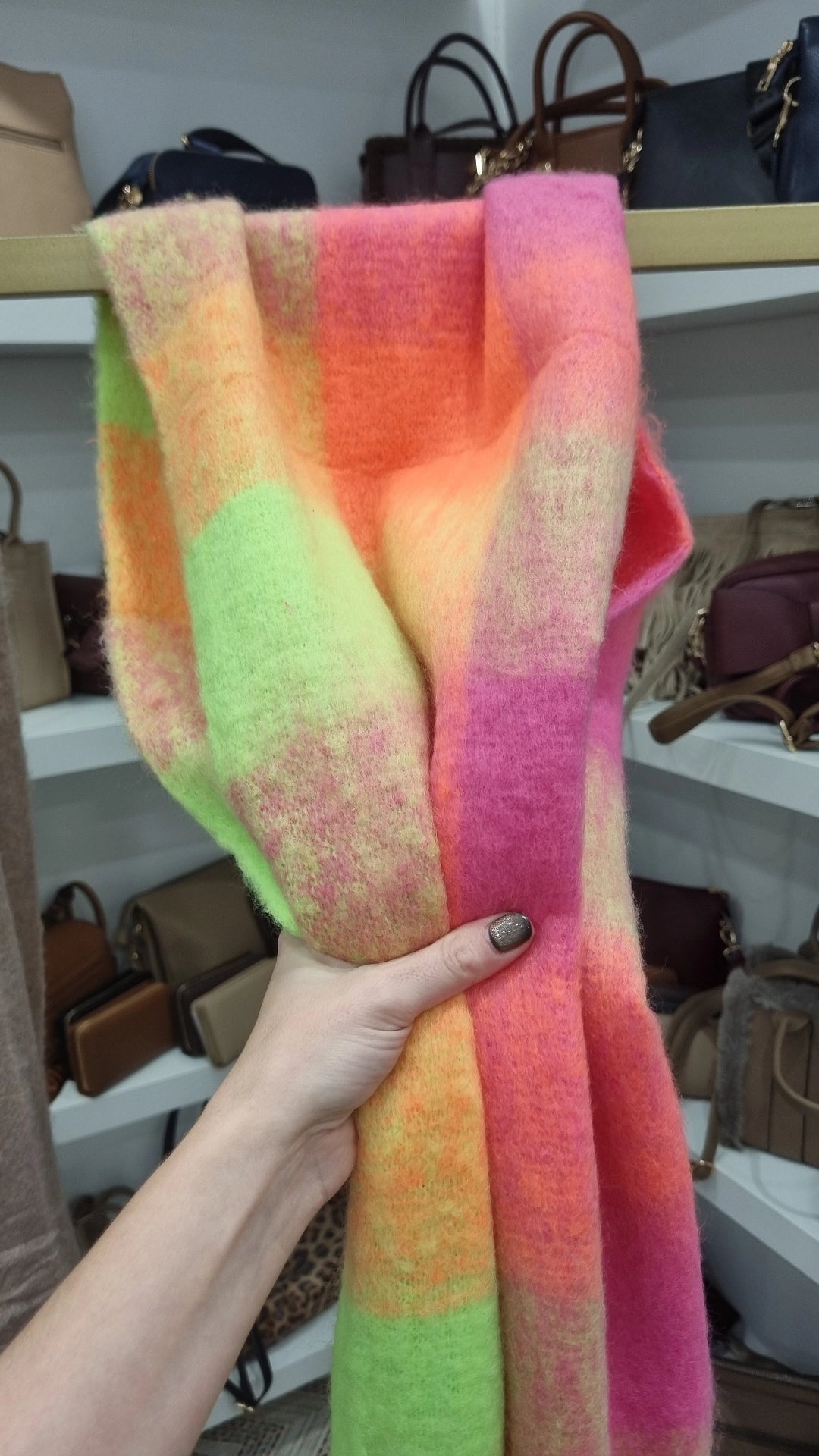 Ladies multi soft thick scarf