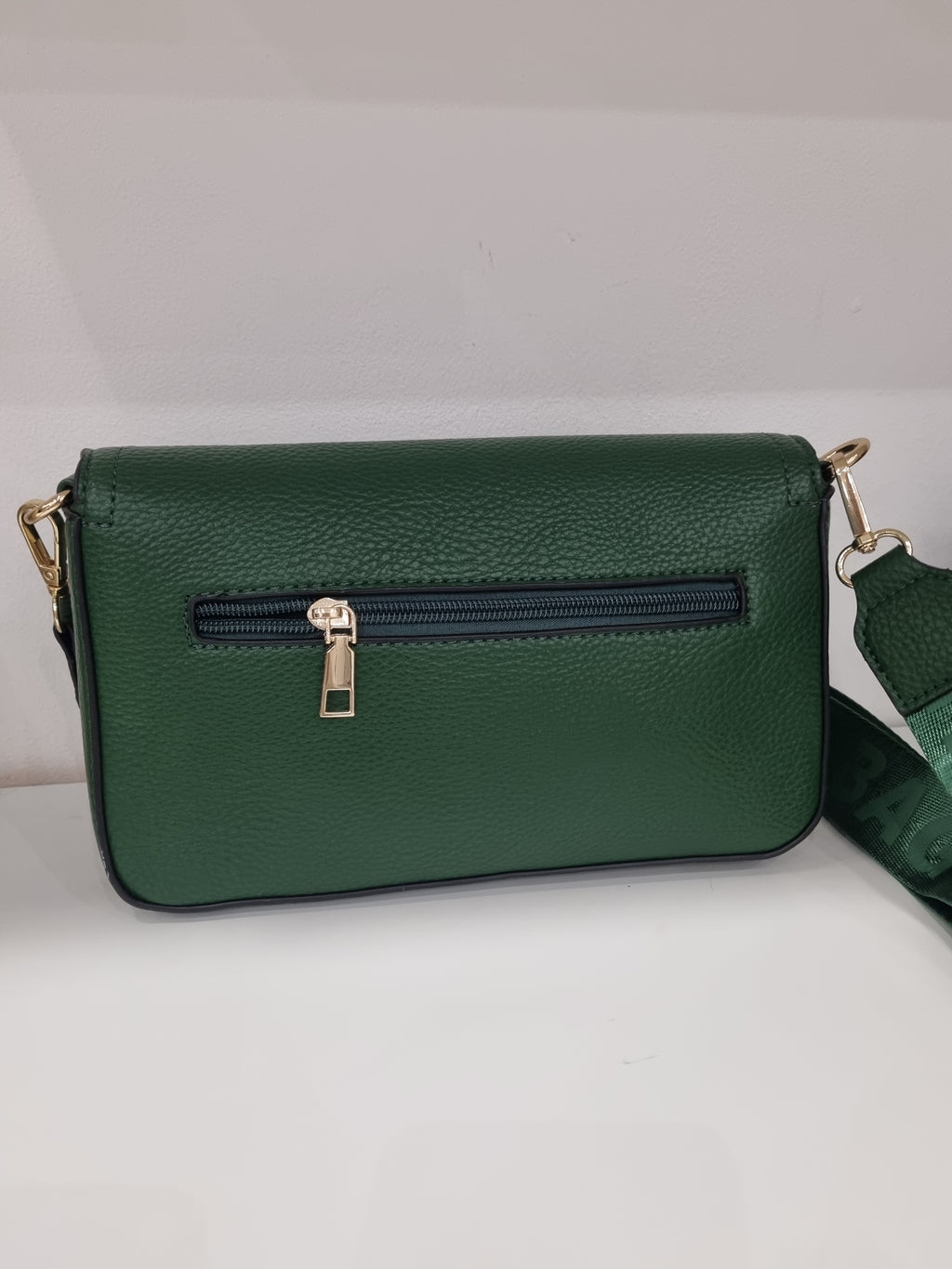 Tote crossbody bag in dark greek