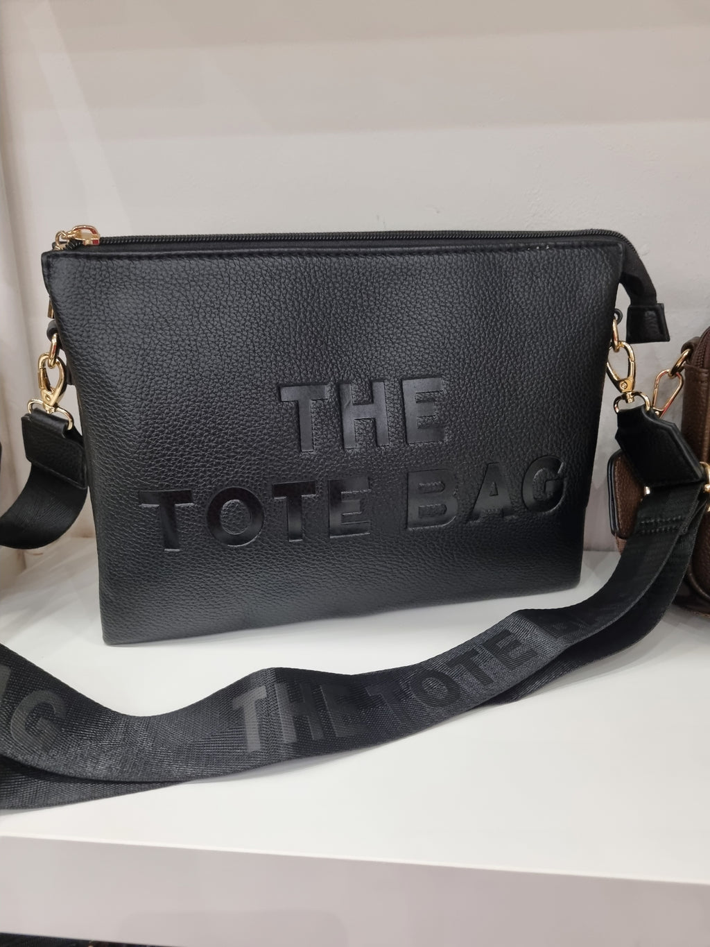 Tote triple compartment crossbody bag