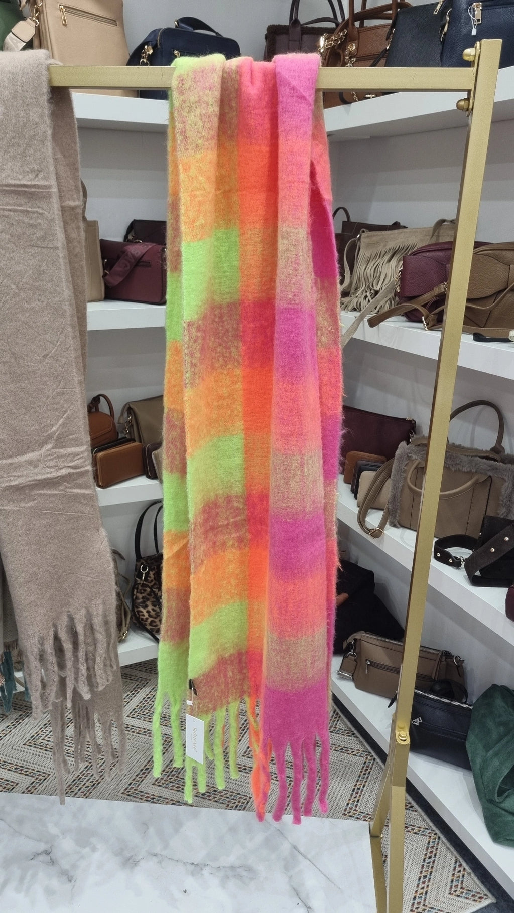 Ladies multi soft thick scarf