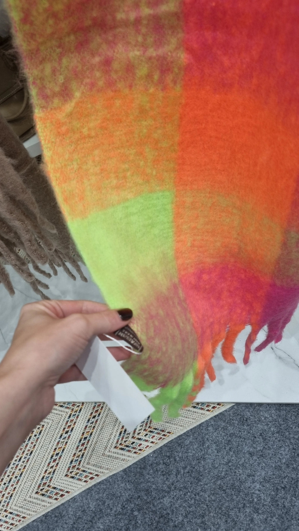 Ladies multi soft thick scarf