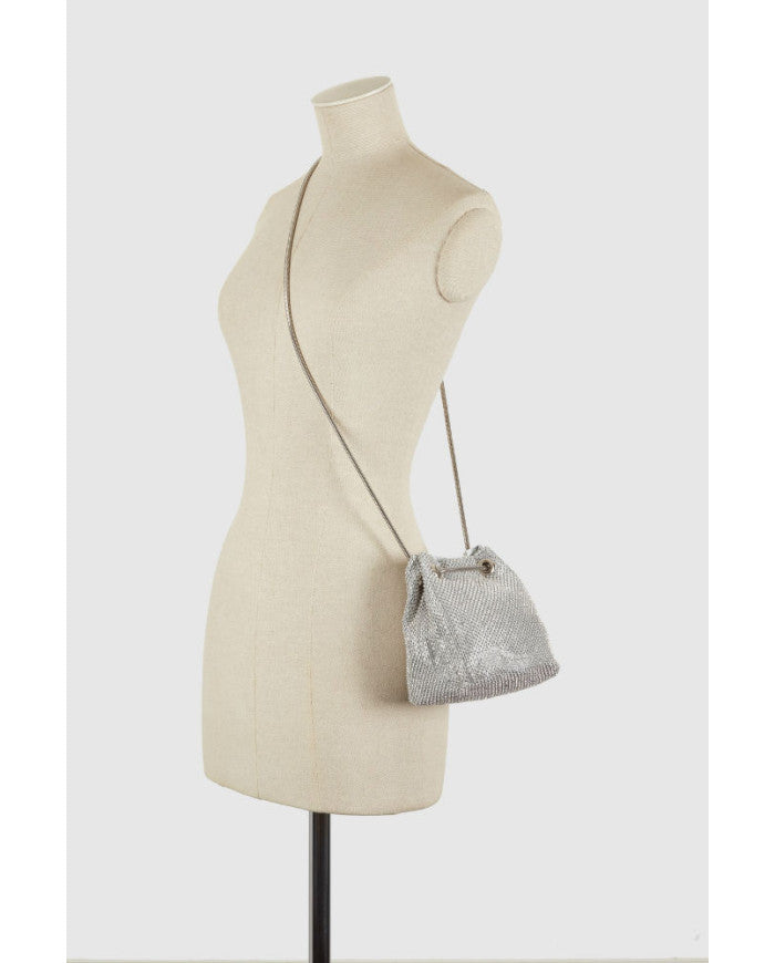 Gem stoma bucket bag in black