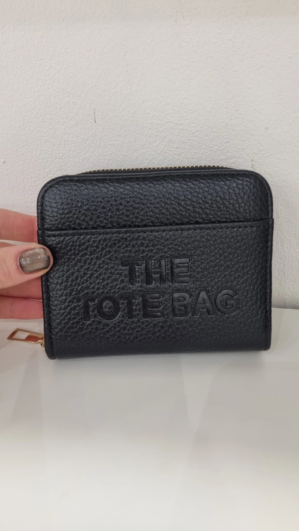 Tote small rfid secure purse in black