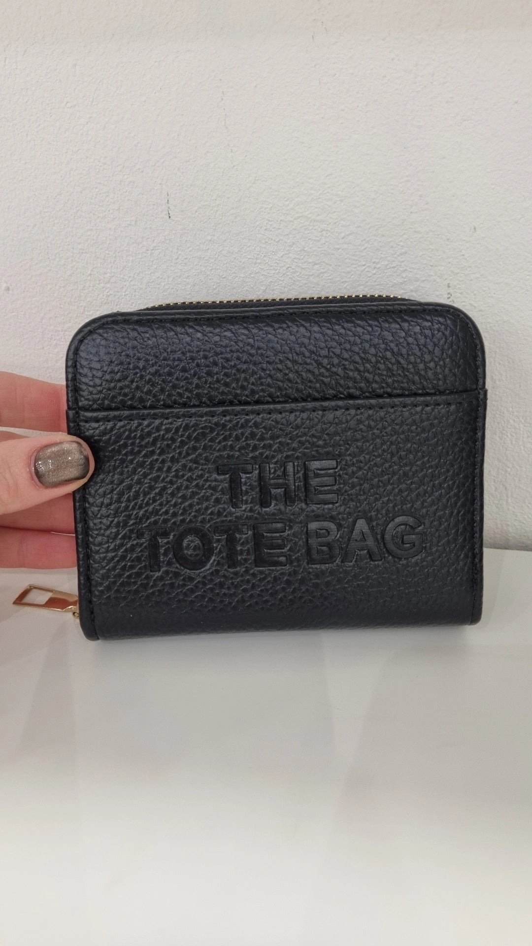 Tote small rfid secure purse in black