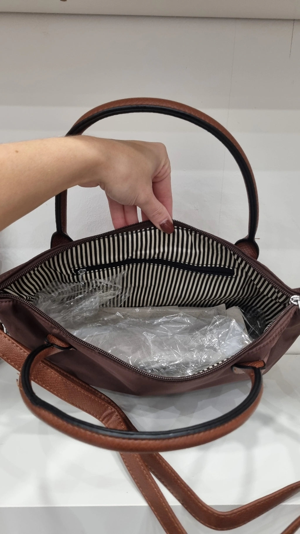 Chocolate brown crossbody bag